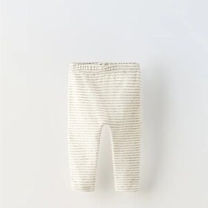 Zara Baby Striped Cream Leggings
